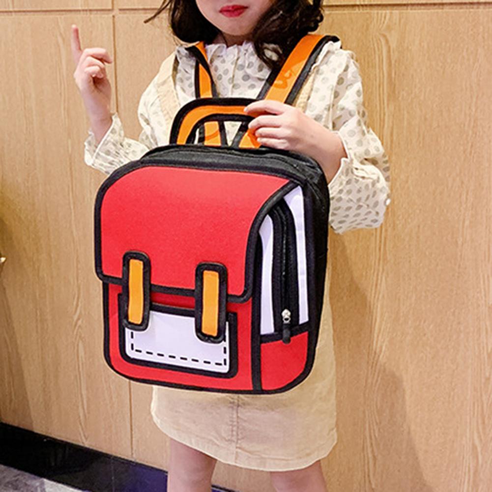 Comic Art Adjustable-Strap Student Backpack