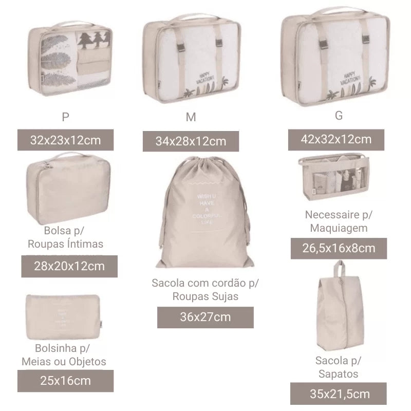 Multi-Dimension Travel Packing Organiser