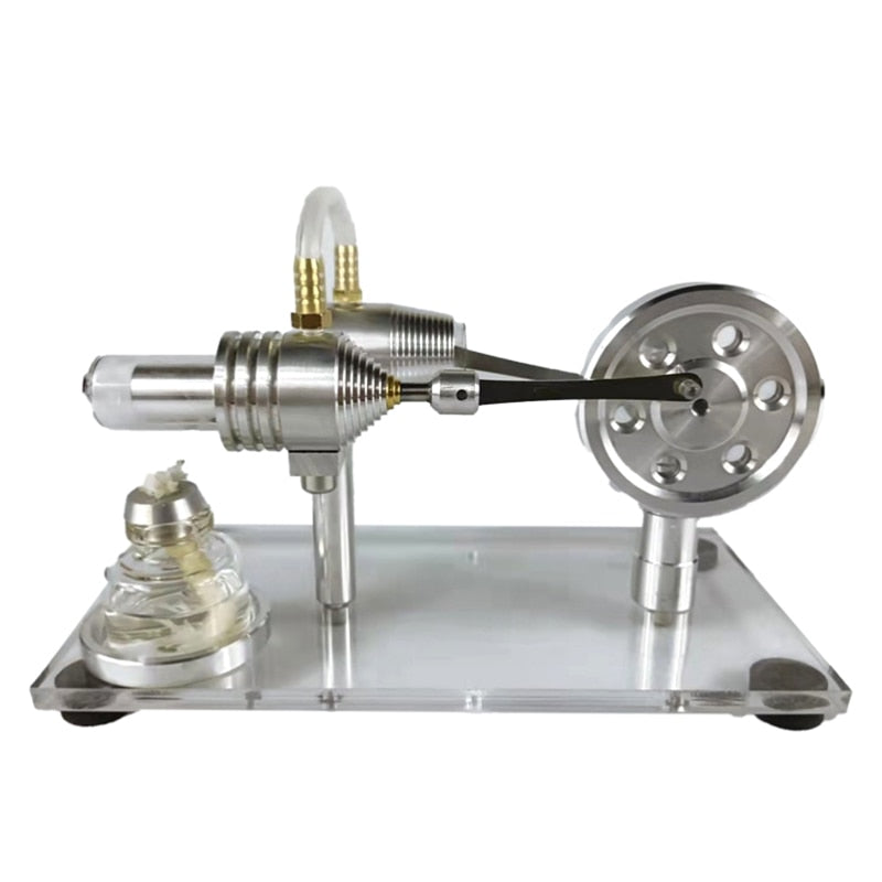 Small Stirling Heat Engine Model, Can Start, Mini Metal Assembled Toy, Physics Experiment