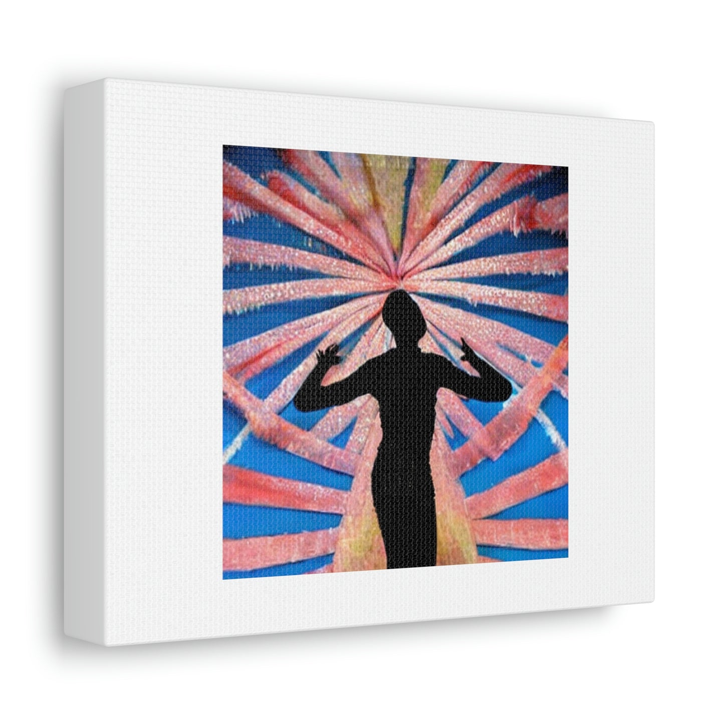 Performing Art Digital Art 'Designed by AI' on Satin Canvas, Stretched