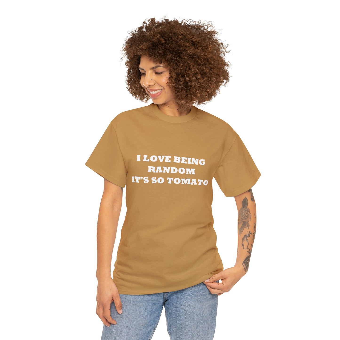 Funny Random T-Shirt: 'I Love Being Random, It's So Tomato'