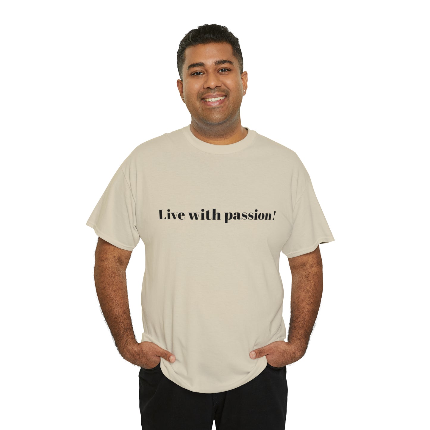 Live With Passion! Cotton T-Shirt