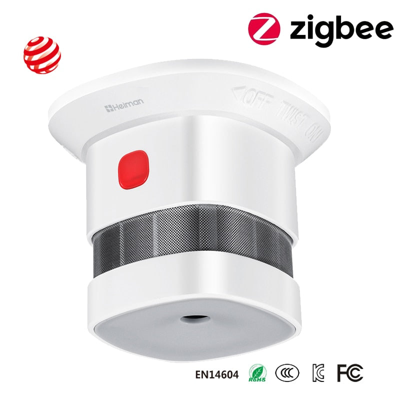 Heiman Zigbee Smoke Detector Smart Home System 2.4GHz High Sensitivity Safety Fire Prevention Smoke Sensor