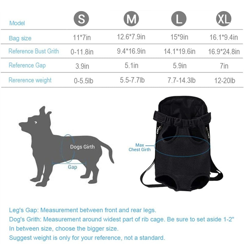 Pet Outdoor Travel Backpack Breathable Portable Bag for Dogs