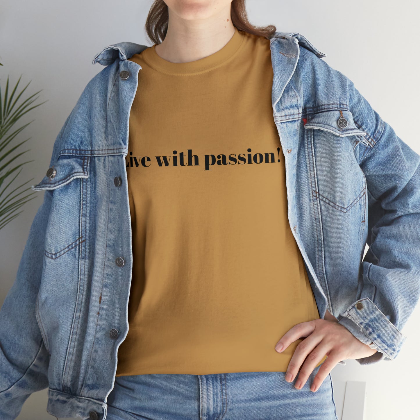 Live With Passion! Cotton T-Shirt