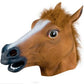 Horse Chimpanzee Sheep Wolf Llama, Animal Head Latex Party Mask