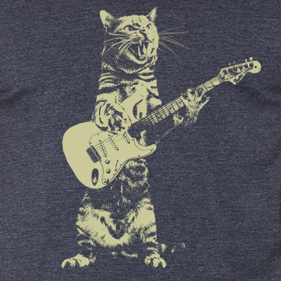 Rock & Roll Cat Guitar Cotton T-Shirt