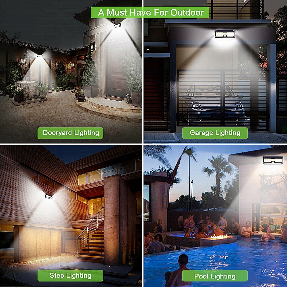 Solar LED Outdoor Motion Sensor Light Easy-Install