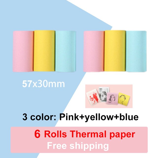 Peripage Mini Portable Printer Thermal Photo Bluetooth Printer Connect To Phone Paper & Sticker Options