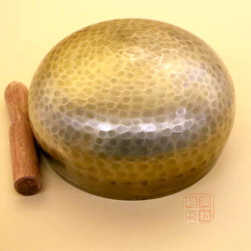 Hand-Hammered Tibetan Buddhist Copper Calming Singing Bowl