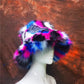 Wearable Art, Faux Fur Colourwave Hat