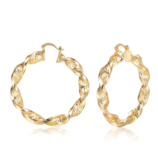 Punk Chic Hoop Earrings