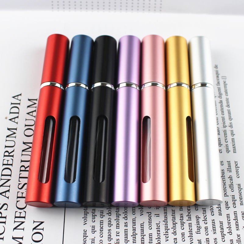 Mini Perfume Bottle Refillable Aluminum Atomizer Travel Size