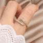 Zirconia Studded Classic Ring, Tension Fit