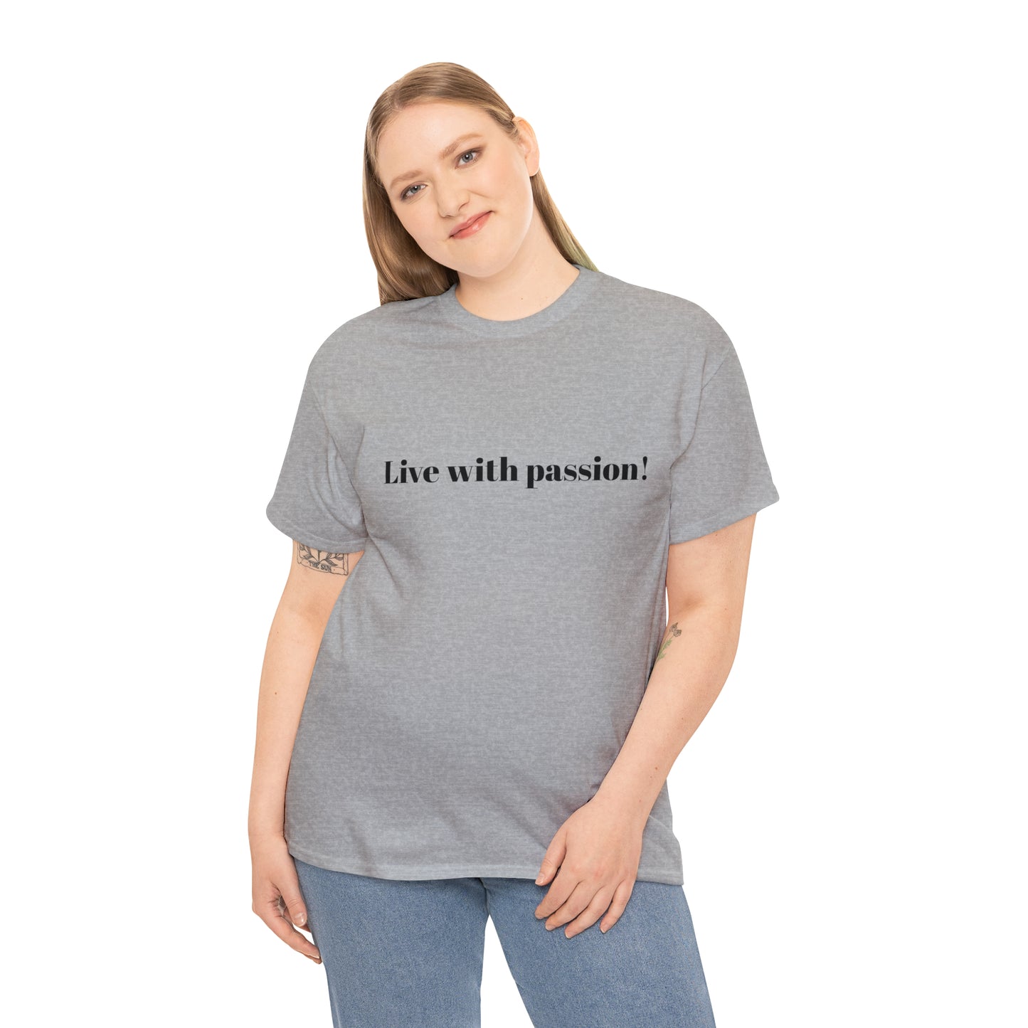 Live With Passion! Cotton T-Shirt