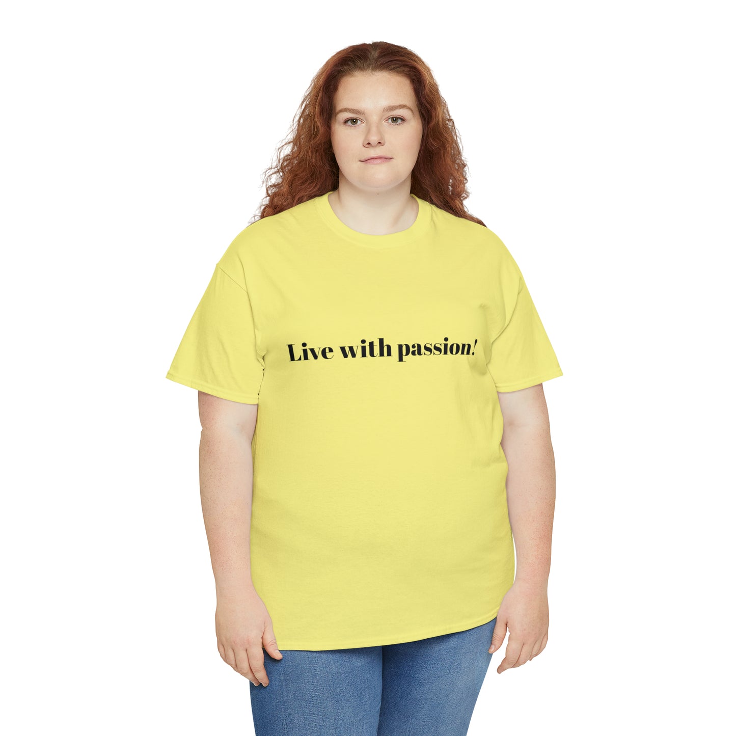 Live With Passion! Cotton T-Shirt