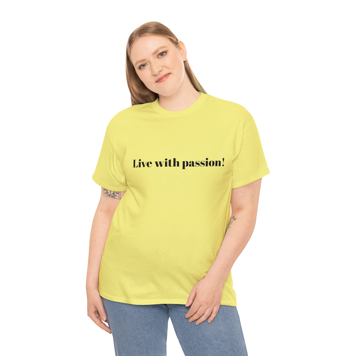 Live With Passion! Cotton T-Shirt