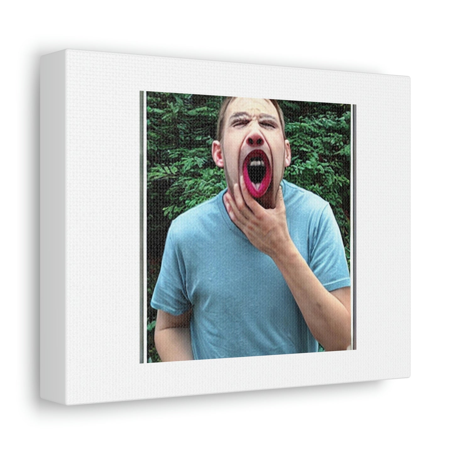 The Yawn Digital Art 'Designed by AI' on Satin Canvas, Stretched