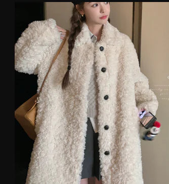 Vireous Soft Fluffy Fur Coat