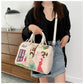 Cross Body Patchwork Embroidered Tablet-Friendly Boston Bag