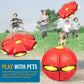 Pet Toy Flying Saucer Soft Plastic Ball Frisbee