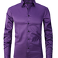 Anti-Wrinkle Men's Long Sleeve Business Shirt