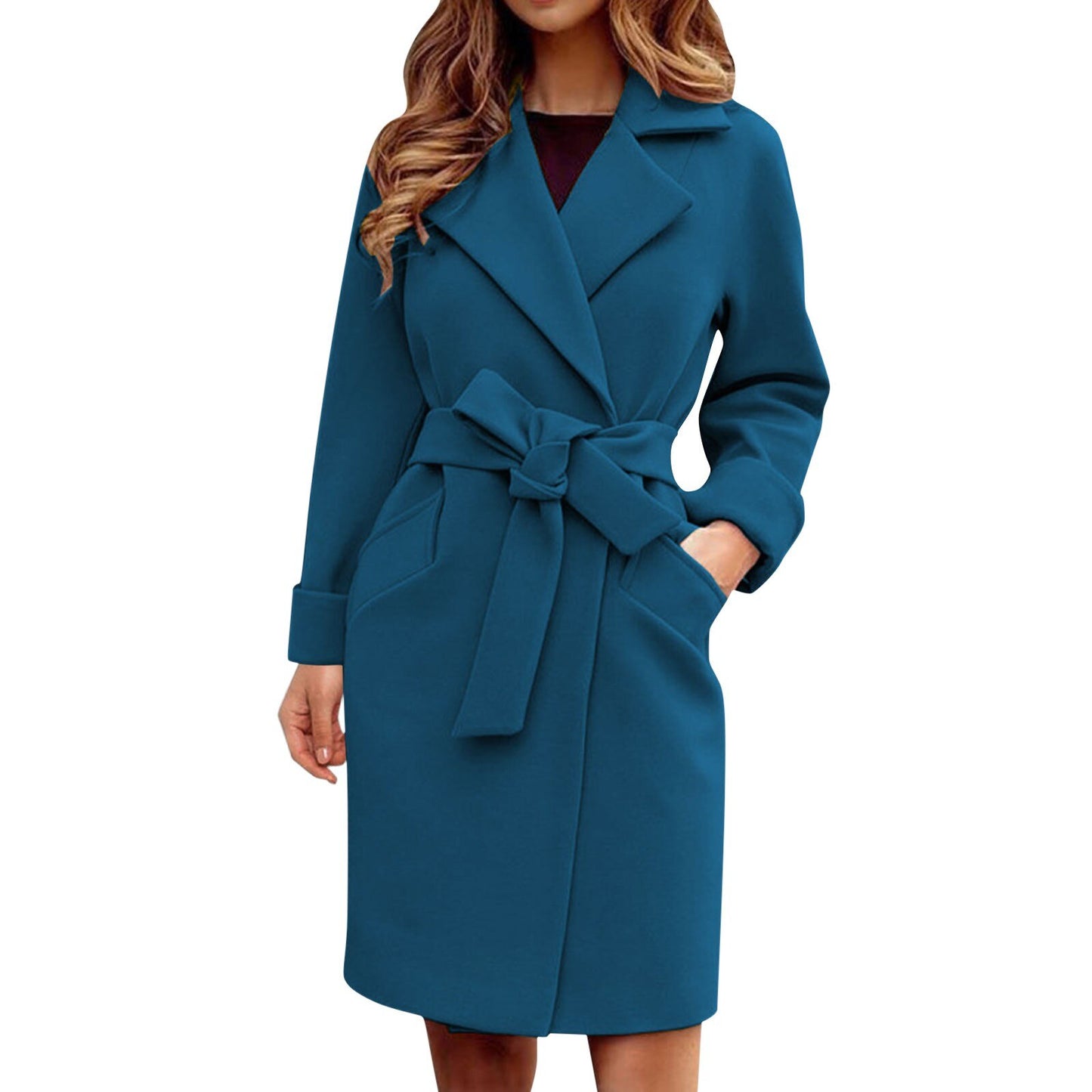 Vireous Women's Hot Pink Trench Coat