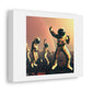 Astronaut Dance Party on the Surface of Mars digital illustration 'Designed by AI' on Canvas