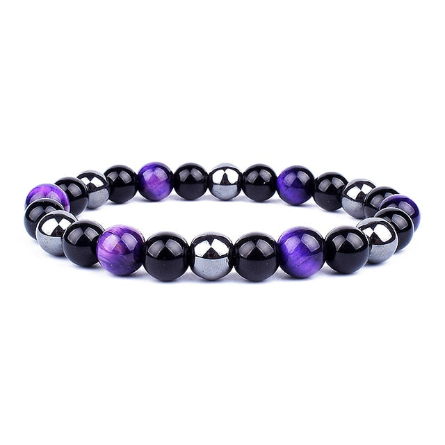 Triple Protection Natural Crystal Bracelet