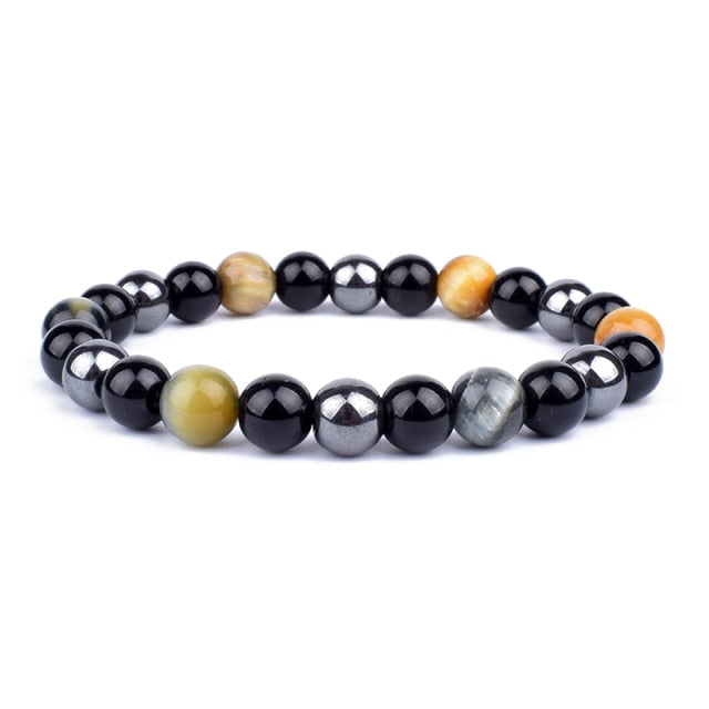 Triple Protection Natural Crystal Bracelet