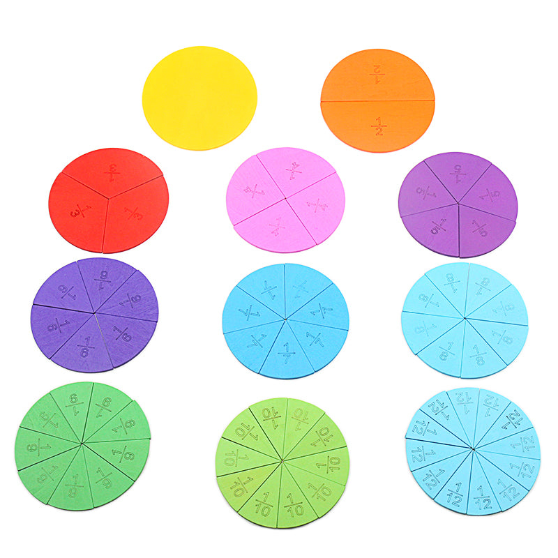 Montessori Early Learning Maths Fraction Board