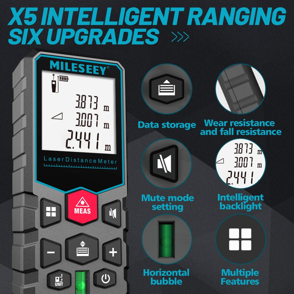 Mileseey® X5 Laser Distance Meter