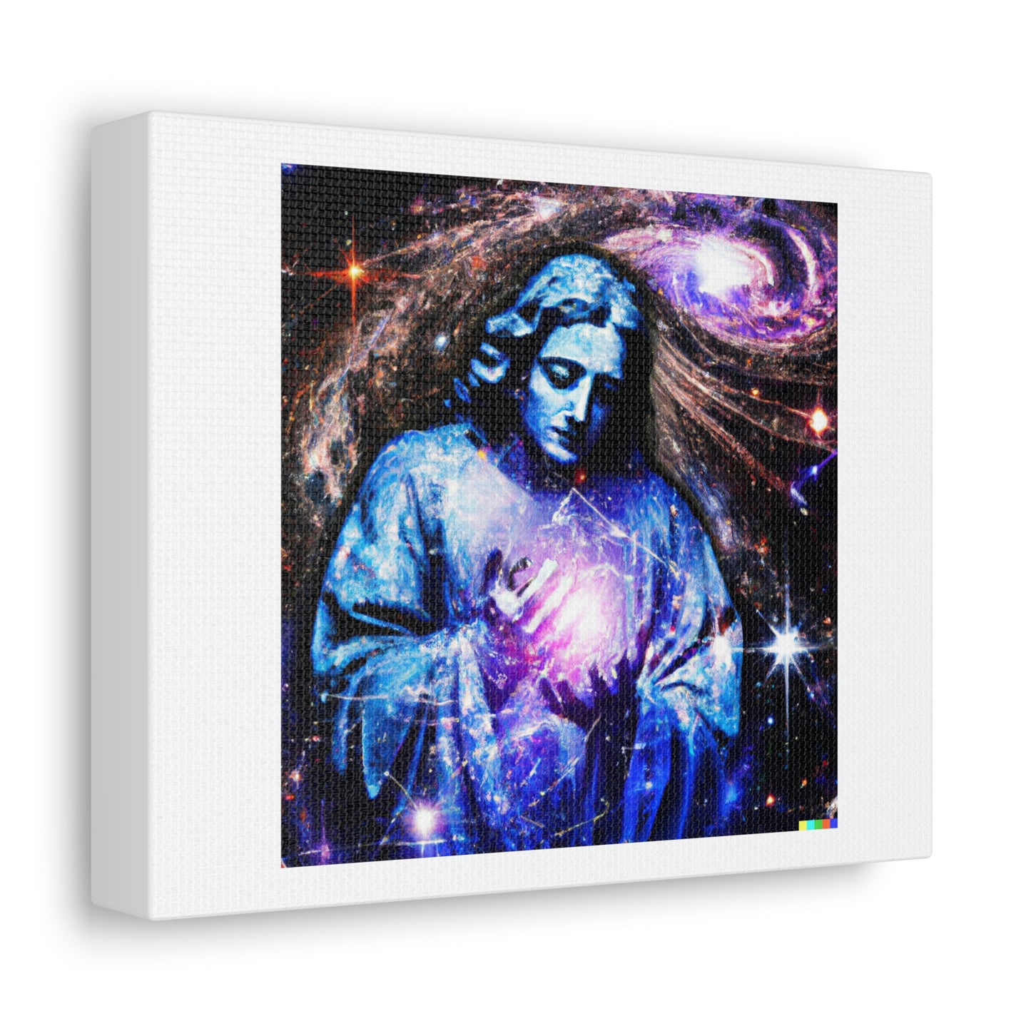 God Creating The Universe Digital Art 'Designed by AI' on Satin Canvas