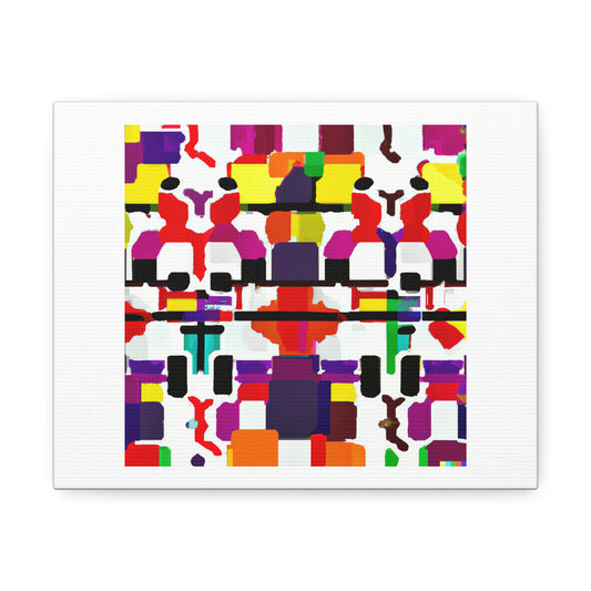 Favourite Abstract Artwork Of DALLE-E III Digital Art 'Designed by AI' on Satin Canvas