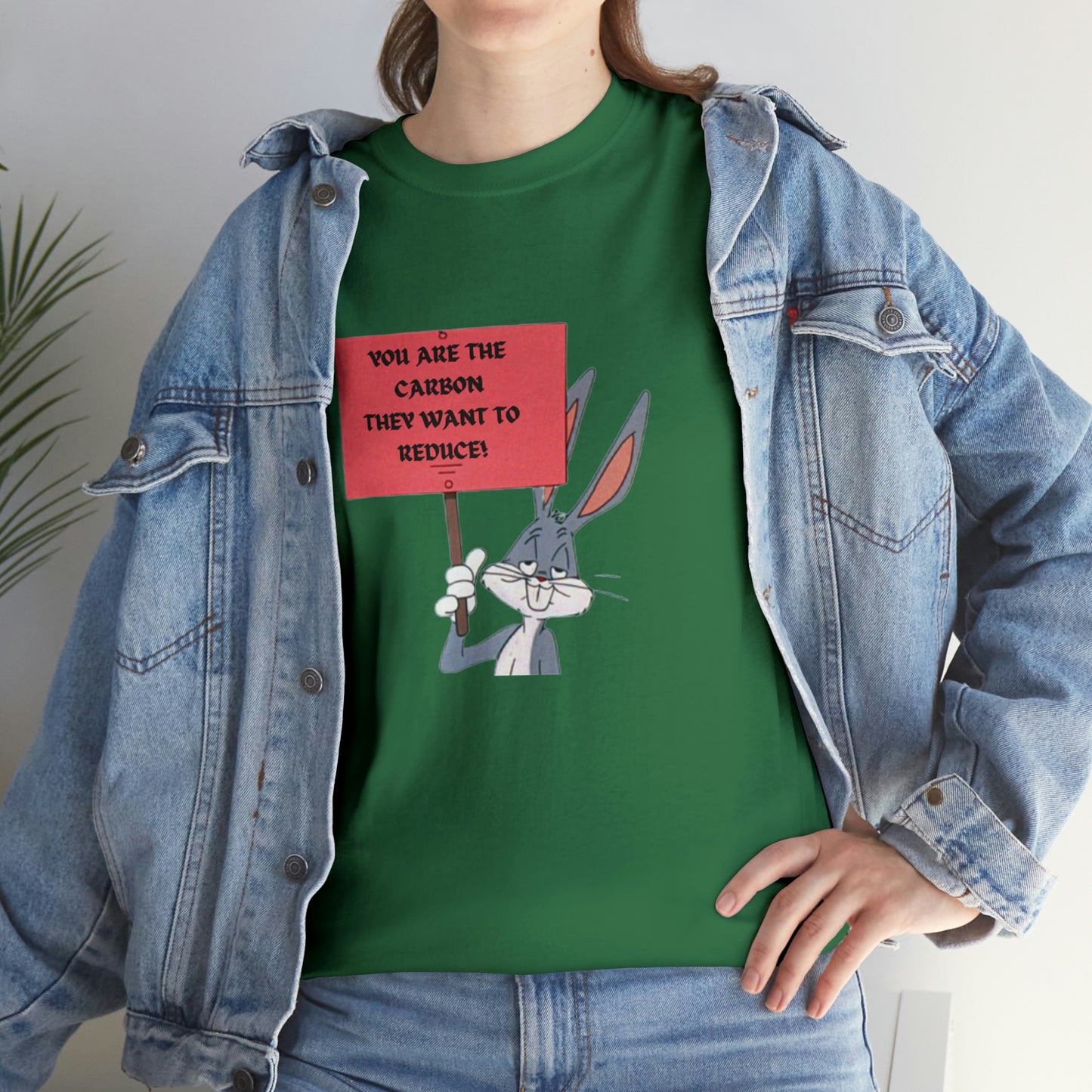 You Are The Carbon They Want to Reduce! Agenda 2030 Heavy Cotton T-Shirt