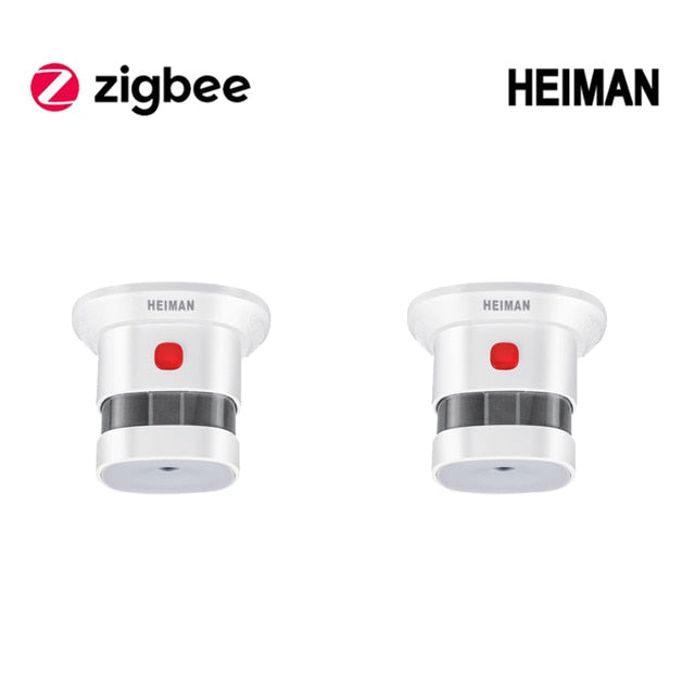 Heiman Zigbee Smoke Detector Smart Home System 2.4GHz High Sensitivity Safety Fire Prevention Smoke Sensor