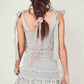 Sleeveless Bow-Tied Boho Style Summer Dress