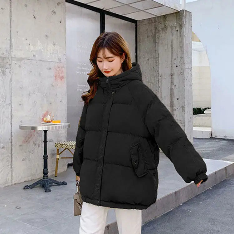 ElegantMis™ Women's Parka Coat in Block Colours