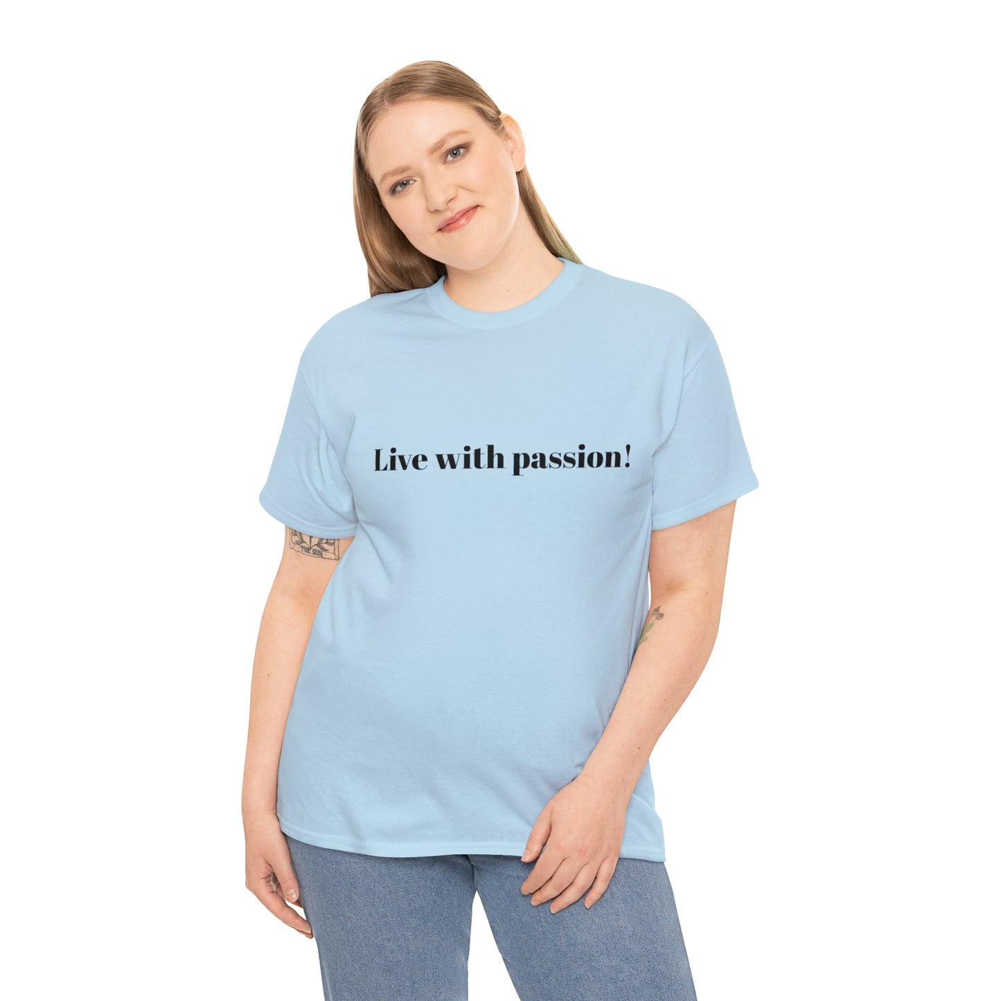 Live With Passion! Cotton T-Shirt