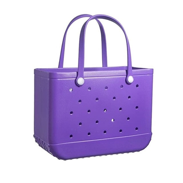 Neon Block Colour Rubber Beach Bag