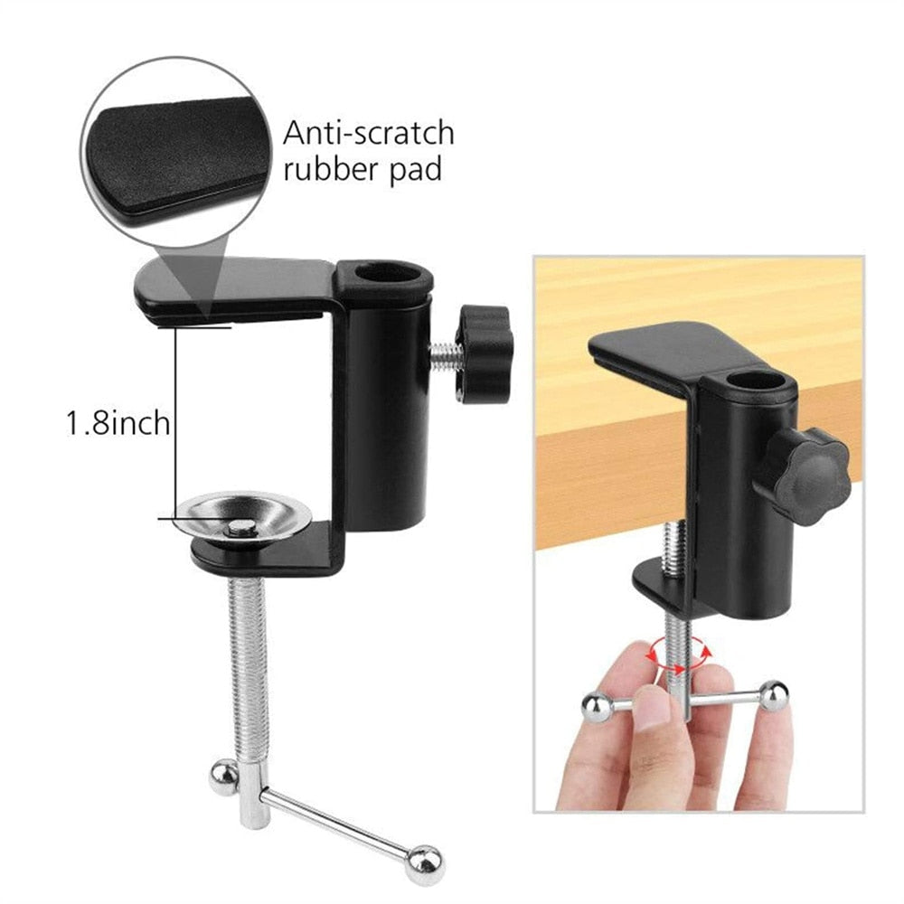 Smartphone Camera Magic Arm DSLR Table Stand Phone Holder Stand Camera Bracket For Phone Tablet Webcam LED Ring Light Studio Kit