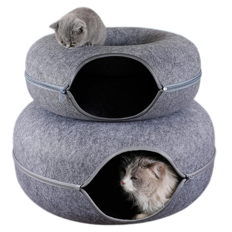 Doughnut Cat and Dog Tunnel Stacking House