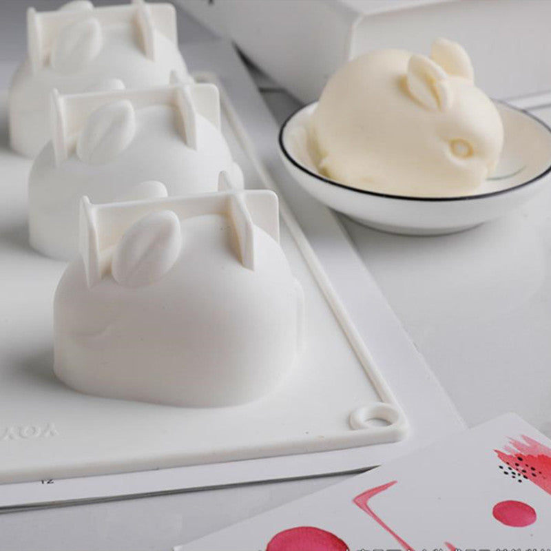 Rabbit-Shaped Cake and Dessert Mould Set Easter Gift