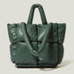 Art Fan Soft Bag Fashion Splicing Shoulder Bag Large, Commuter Tote Bag