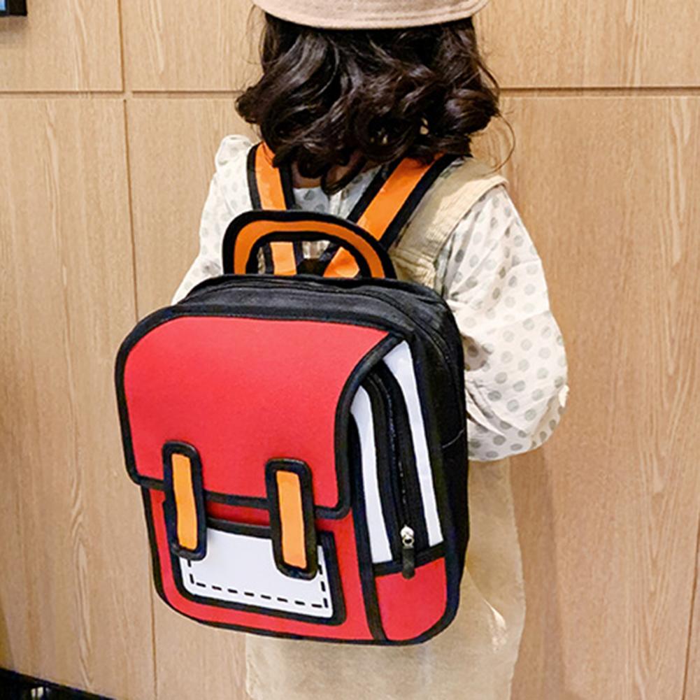 Comic Art Adjustable-Strap Student Backpack