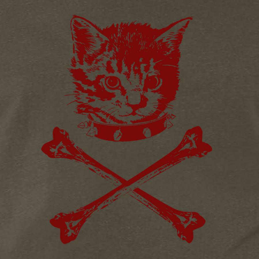 Danger Kitty Cross Bones Cotton T-Shirt