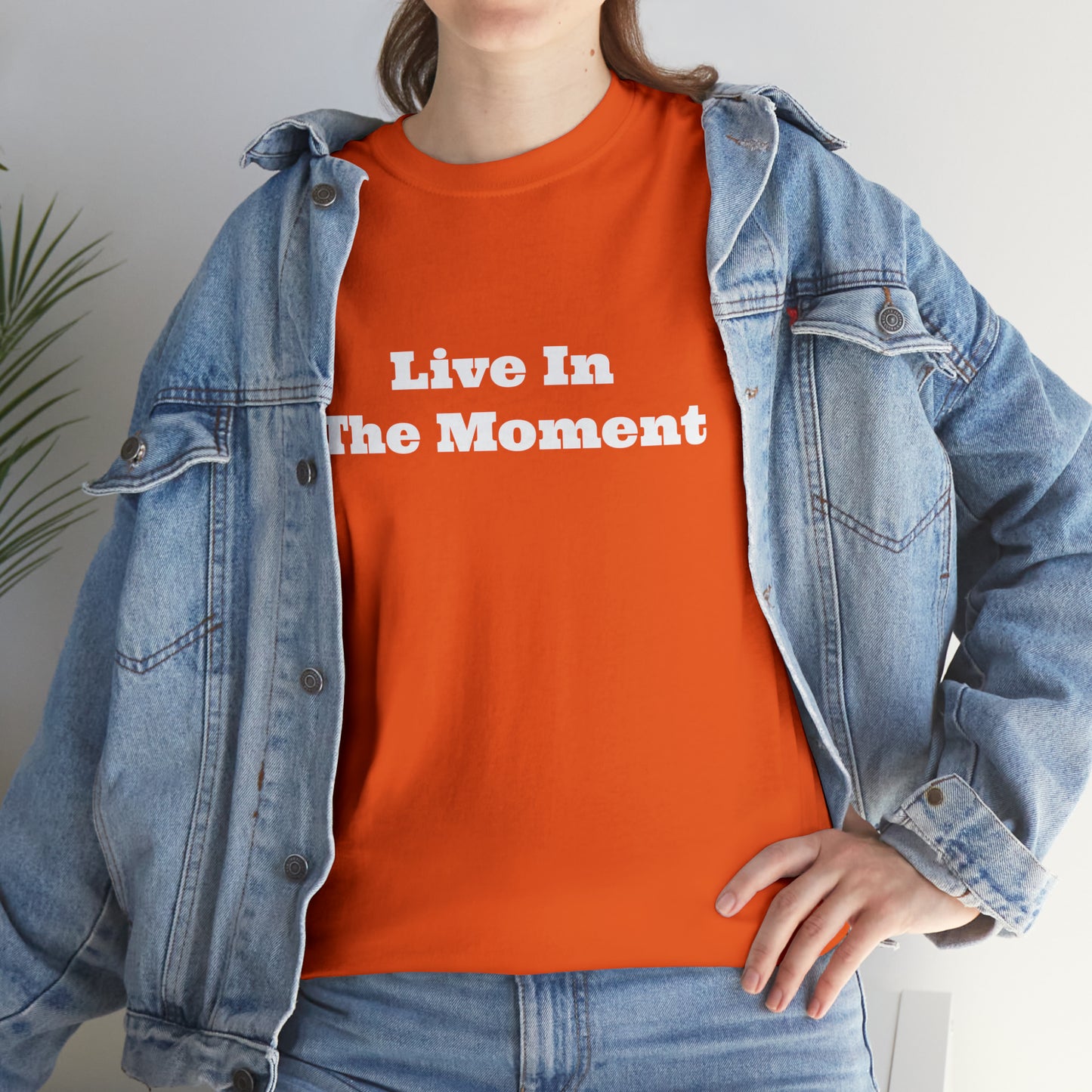 Live In The Moment Cotton T-Shirt