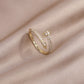 Zirconia Studded Classic Ring, Tension Fit