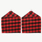 Two-Pack Christmas Plaid Chair Covers