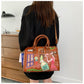 Cross Body Patchwork Embroidered Tablet-Friendly Boston Bag